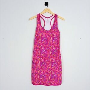 Krimson Klover Sleeveless Active Racerback Dress Size Small Pink‎ Built In Bra